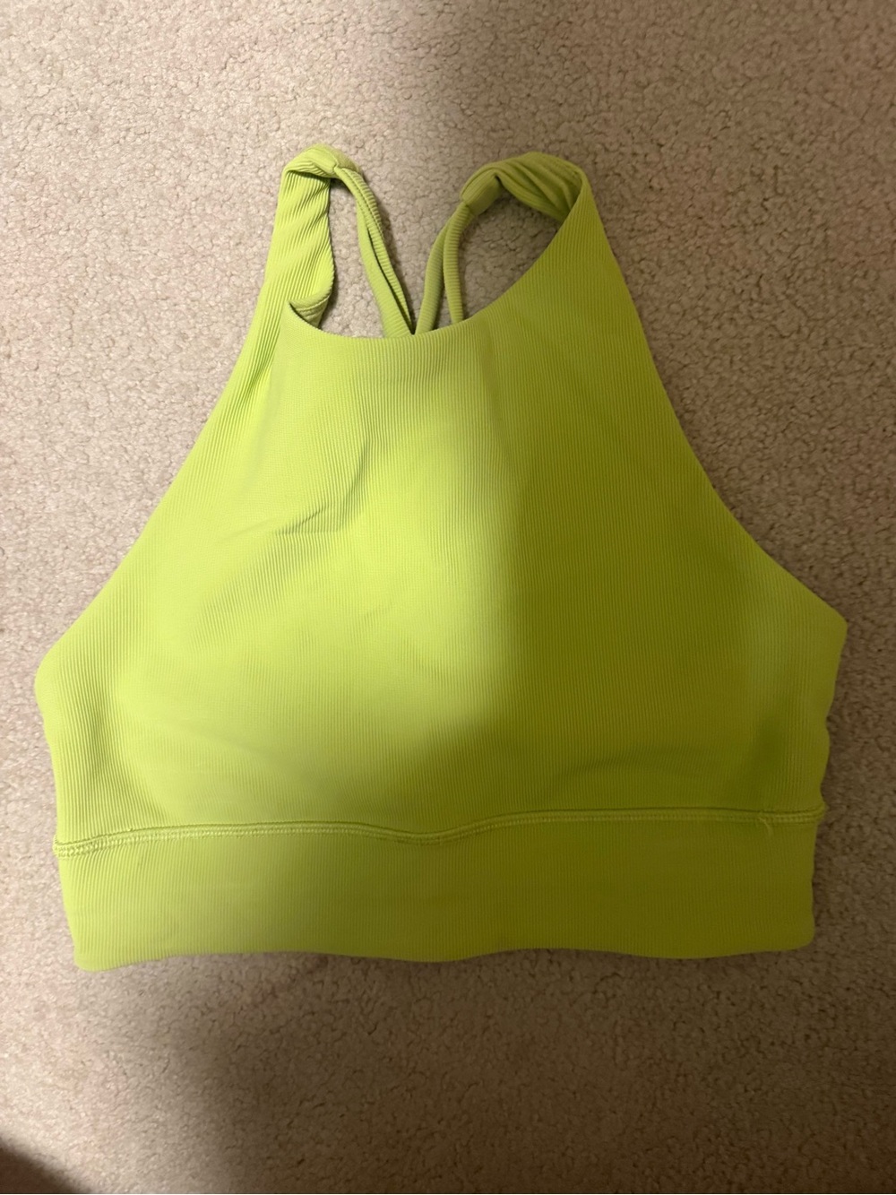 lululemon athletica High-Neck Sports Bralette - color Wasabi